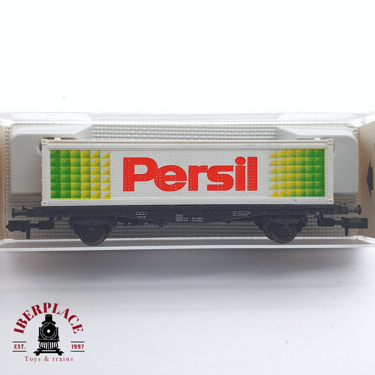 ♻️ 2 mano - Fleischmann 8244K vagón contenedor Persil DB N escala 1:160 TEN03