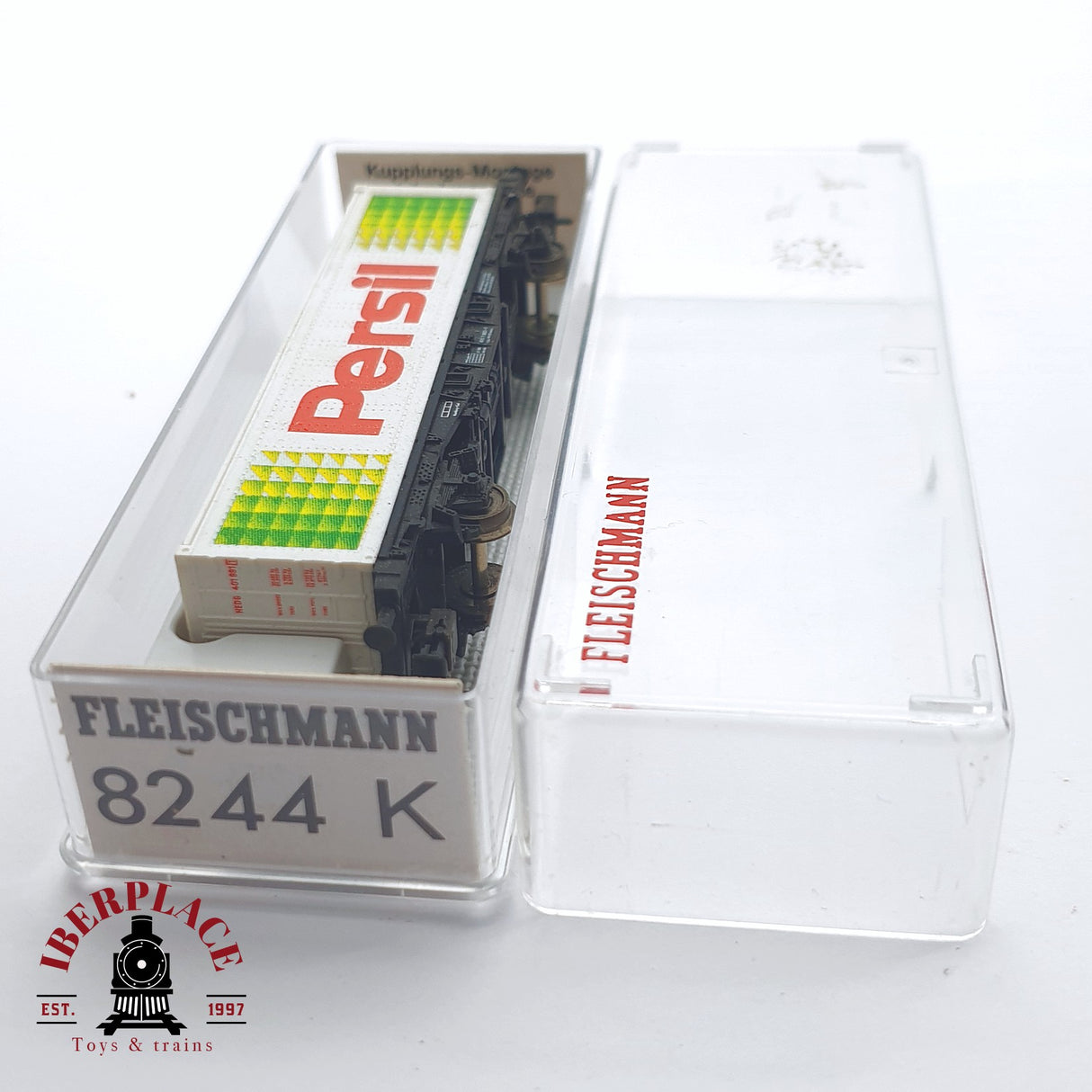 ♻️ 2 mano - Fleischmann 8244K vagón contenedor Persil DB N escala 1:160 TEN03
