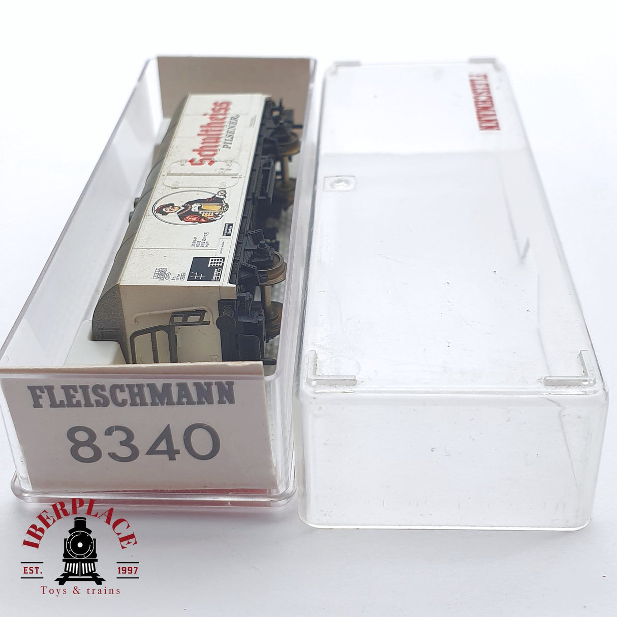 ♻️ 2 mano - Fleischmann 8340 vagón cervecero Schultheiss DB N escala 1:160 TEN03