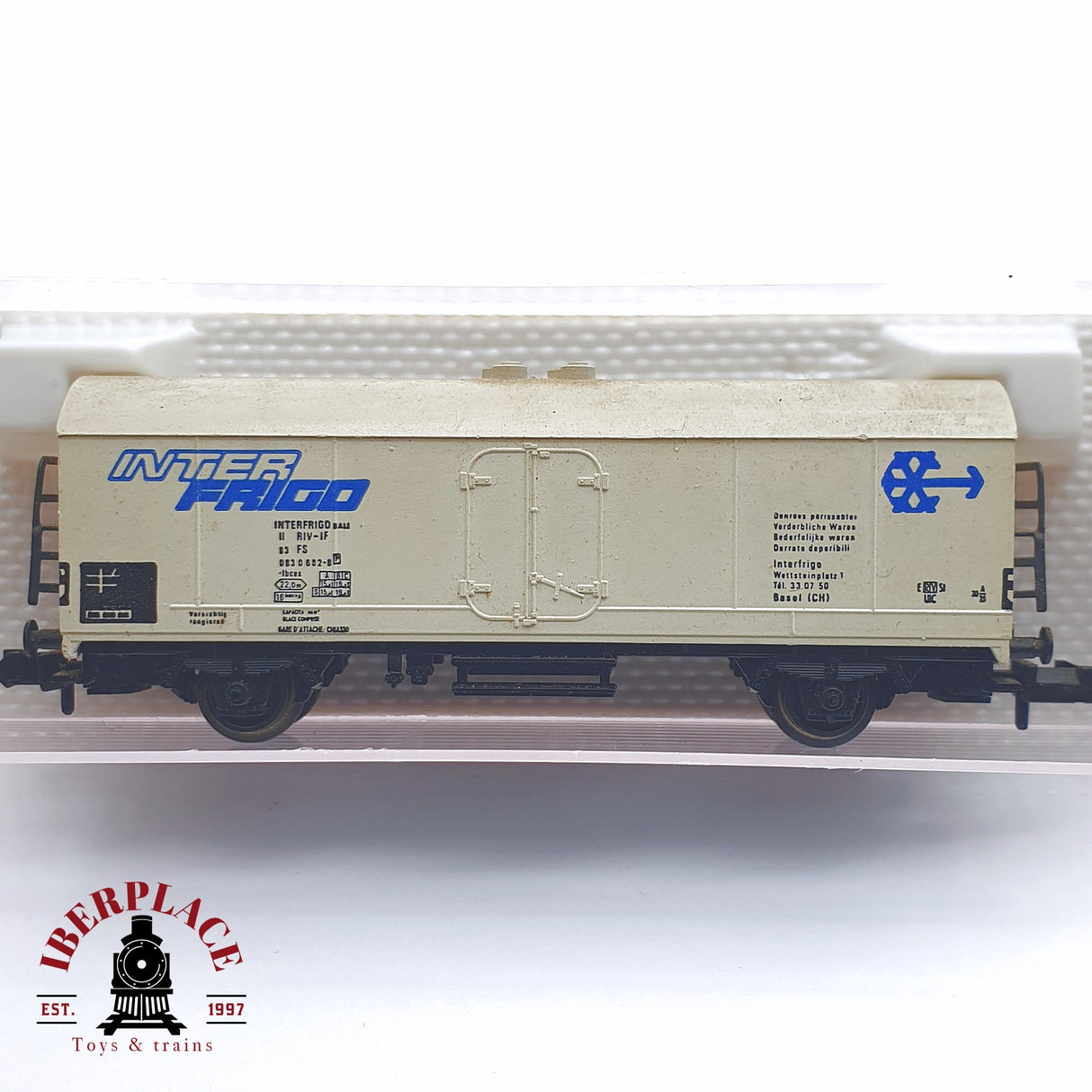 ♻️ 2 mano - Fleischmann 8321 vagón interfrigo FS N escala 1:160 TEN03