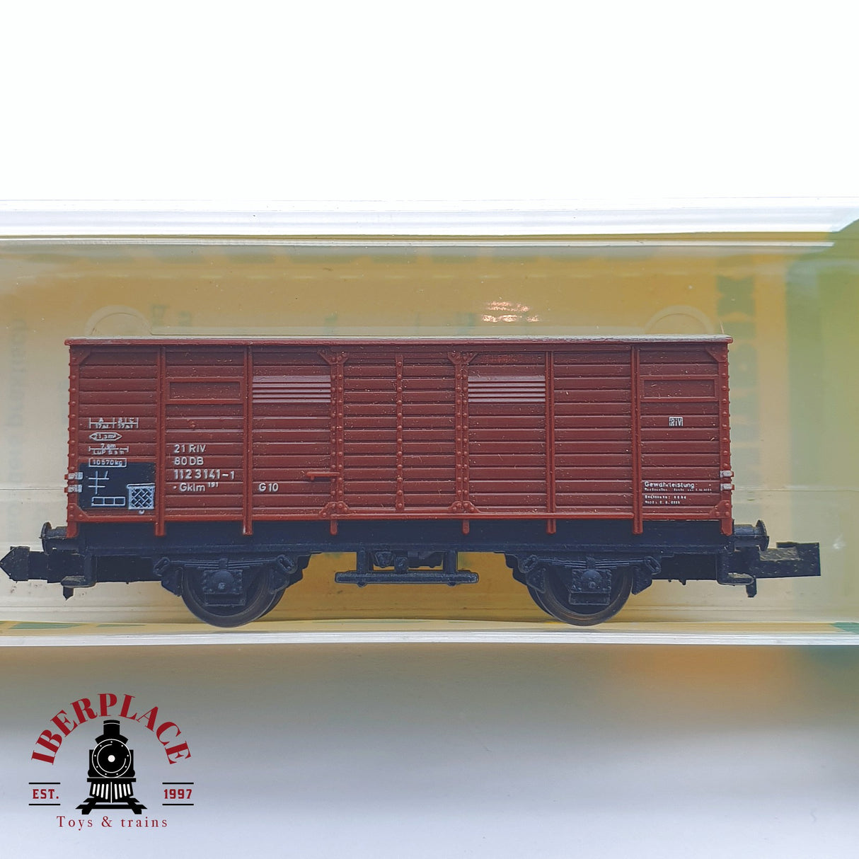♻️ 2 mano - Minitrix 51 3253 00 vagón cerrado DB N escala 1:160 TEN03