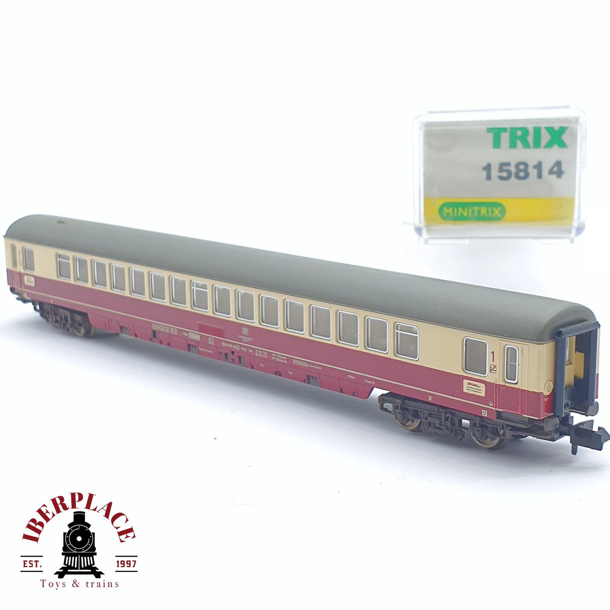 ♻️ 2 mano - Minitrix 15814 vagón pasajeros DB clase 1 N escala 1:160 TEN04