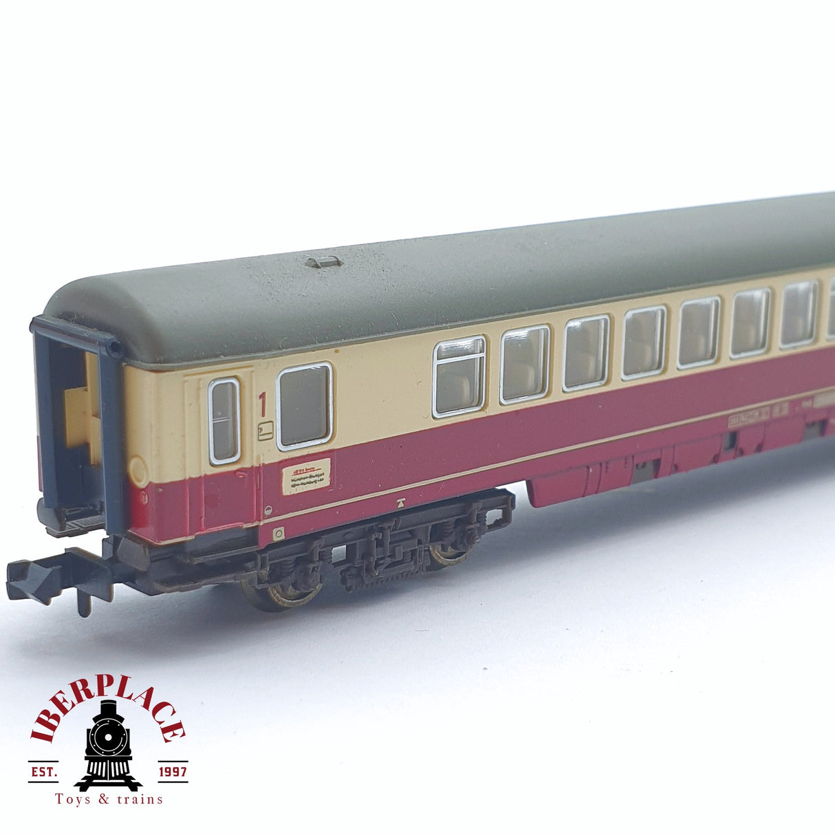 ♻️ 2 mano - Minitrix 15814 vagón pasajeros DB clase 1 N escala 1:160 TEN04