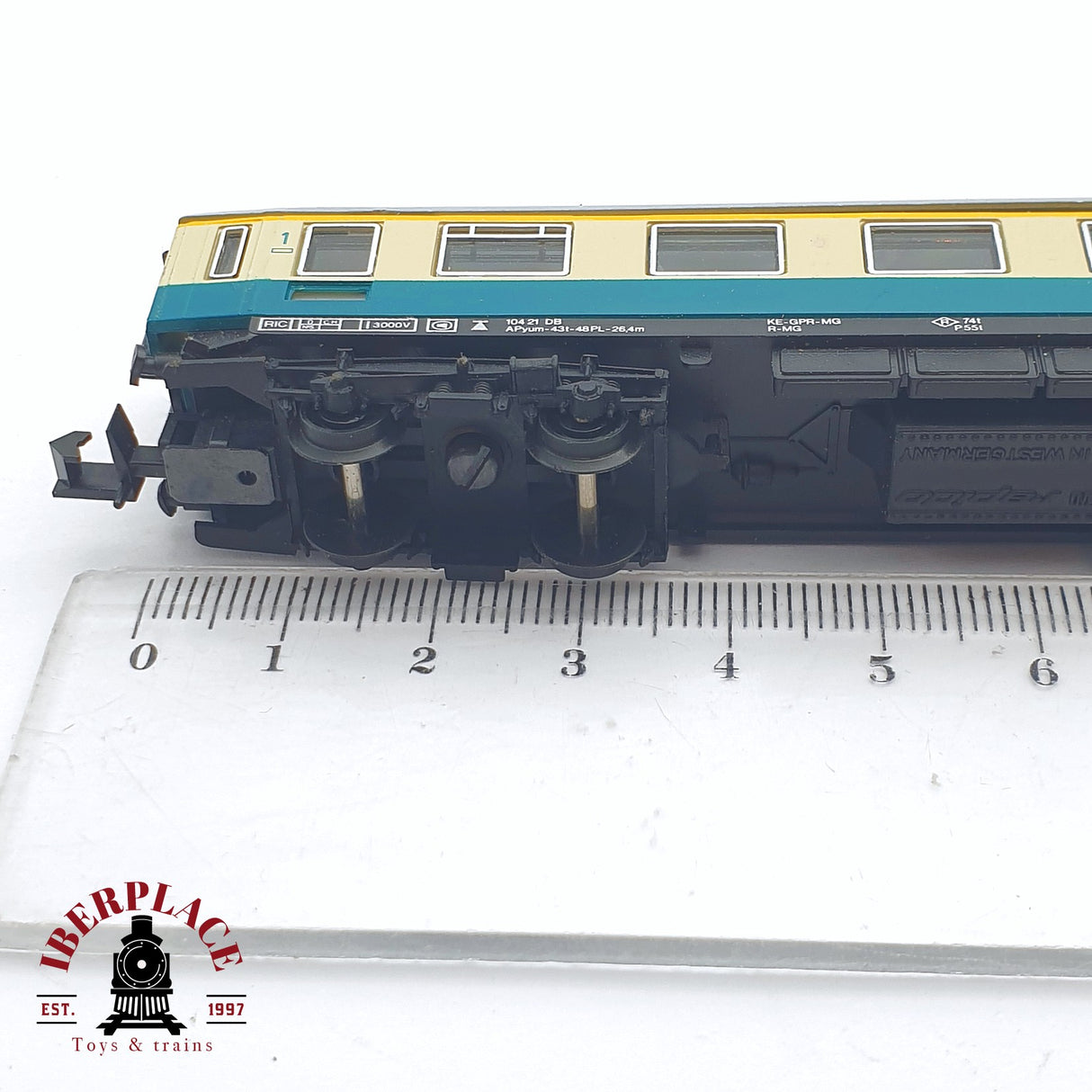 ♻️ 2 mano - Arnold 0321 vagón pasajeros DB clase 1 N escala 1:160 TEN04