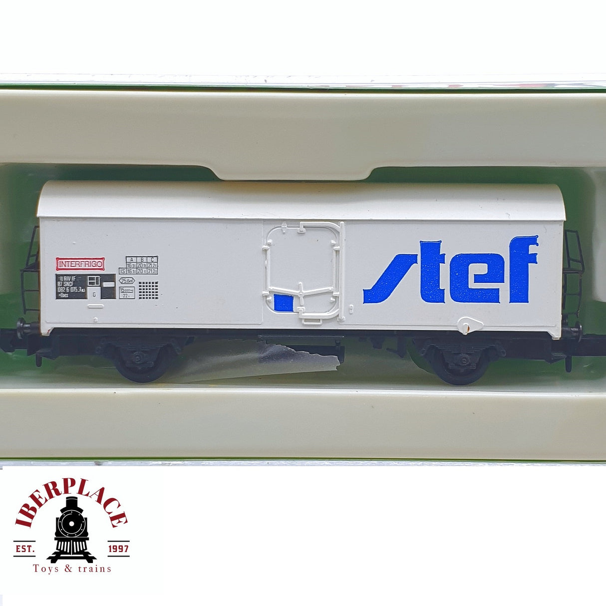 ♻️ 2 mano - Arnold HN6015 vagón Stef interfrigo SNCF N escala 1:160 TEN04