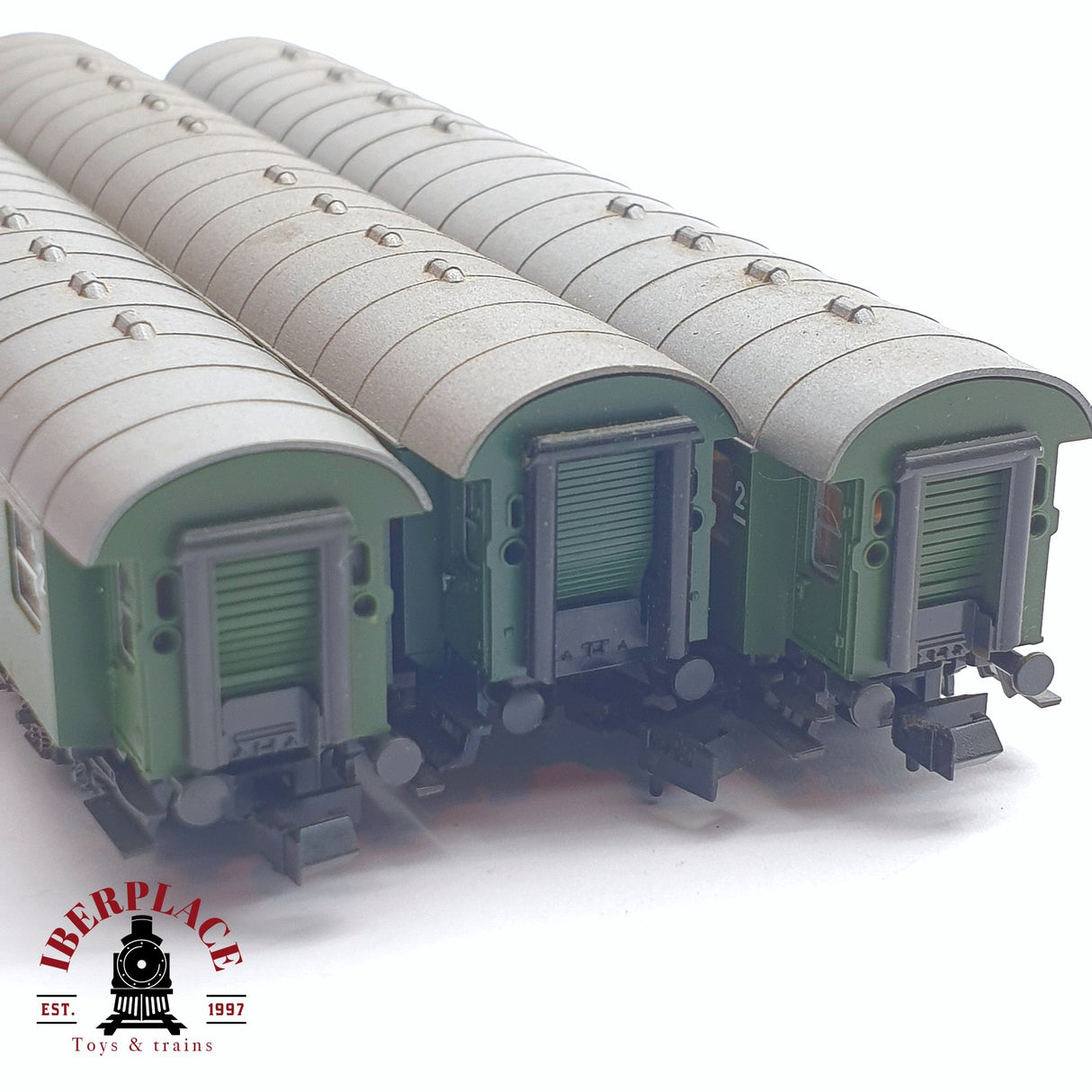 ♻️ 2 mano - Roco 3x vagones pasajero DB clases 1-2 N escala 1:160 TEN04