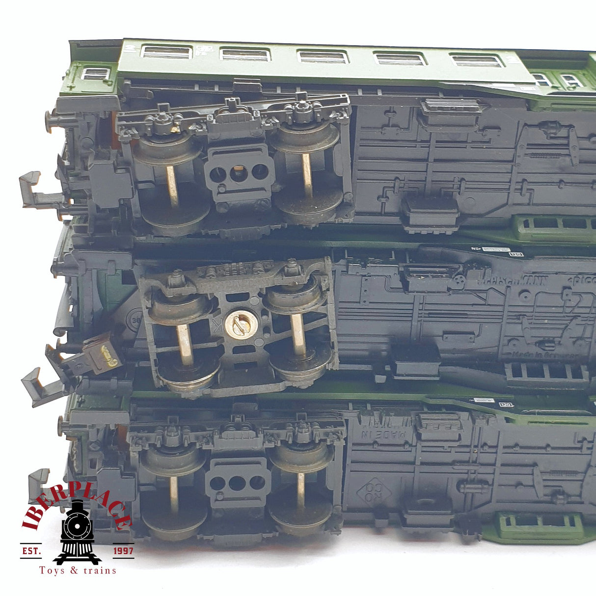 ♻️ 2 mano - Roco 3x vagones pasajero DB clases 1-2 N escala 1:160 TEN04