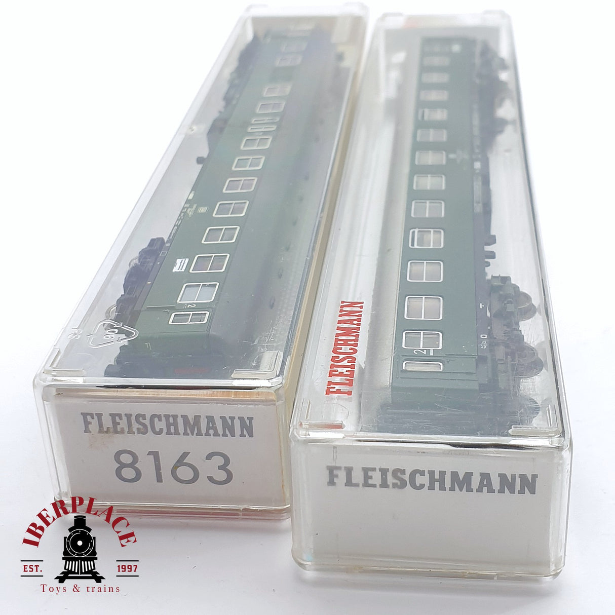 ♻️ 2 mano - Fleischmann 2x vagones pasajeros DB clase 2 N escala 1:160 TEN04