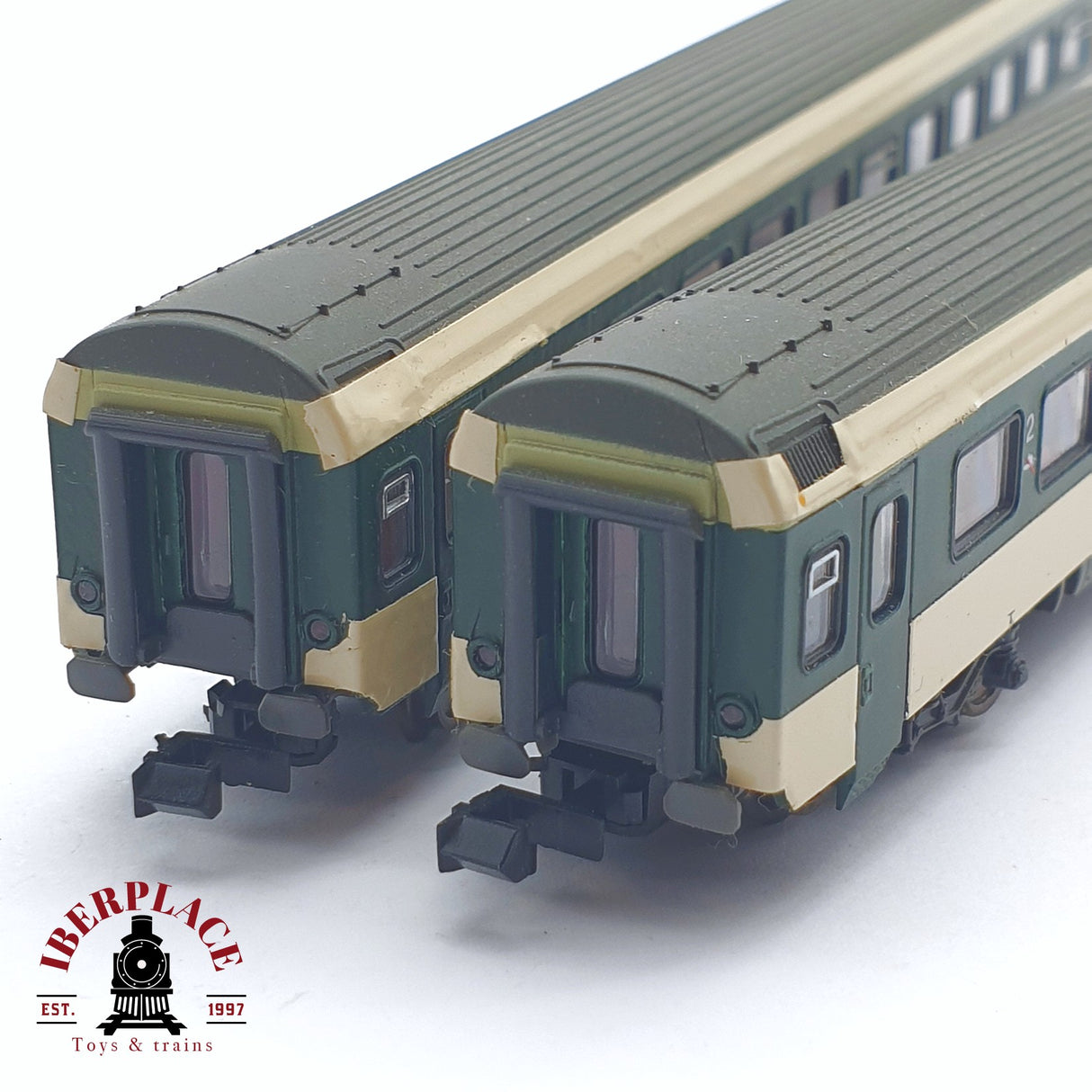 ♻️ 2 mano - Roco 2x vagones pasajero südostbahn clase 2 N escala 1:160 TEN04