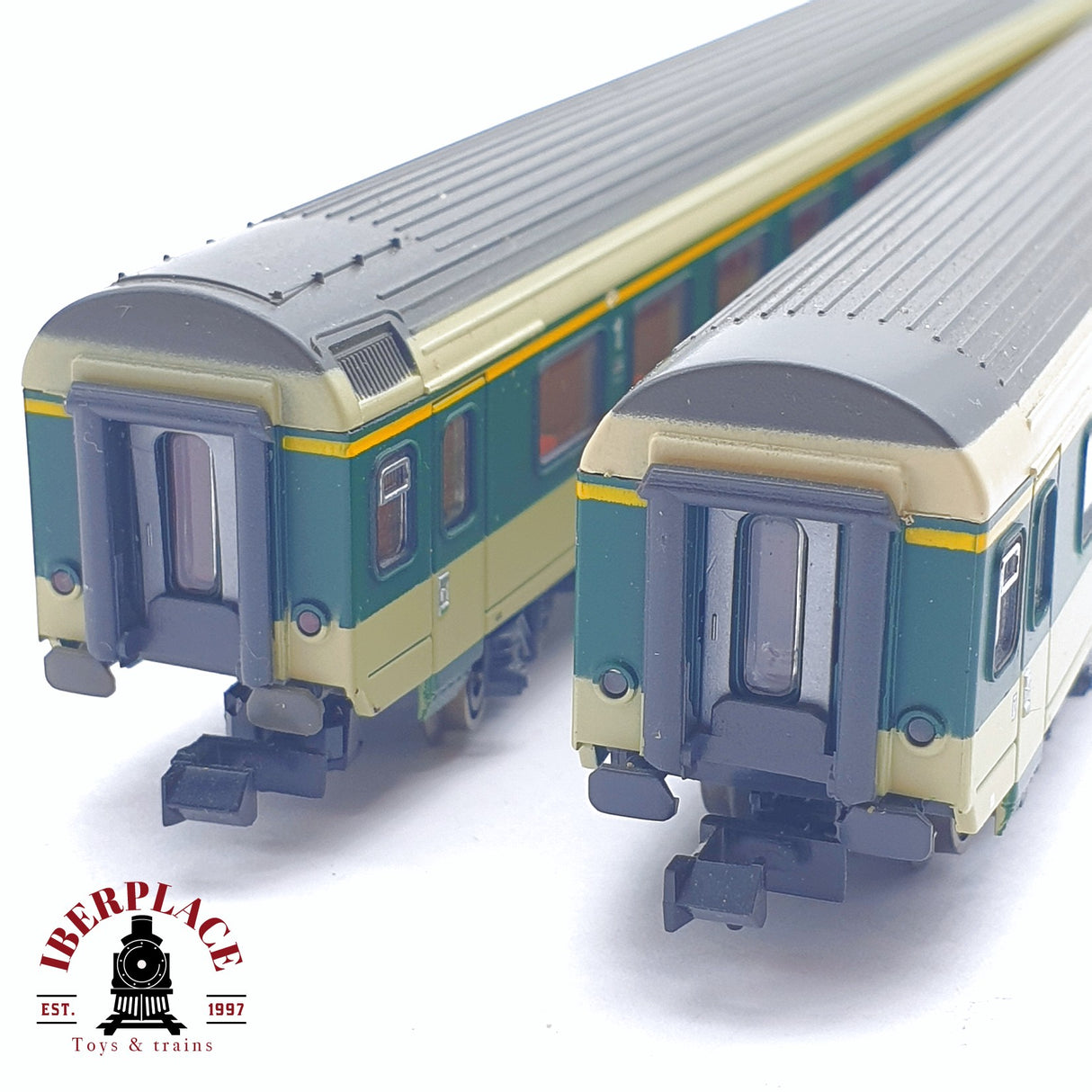 ♻️ 2 mano - Roco 2x vagones pasajero bodensee toggenburg N escala 1:160 TEN04