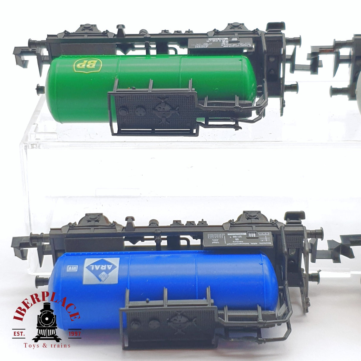 ♻️ 2 mano - Roco 4x vagones cisterna Aral shell OMW BP N escala 1:160 TEN04