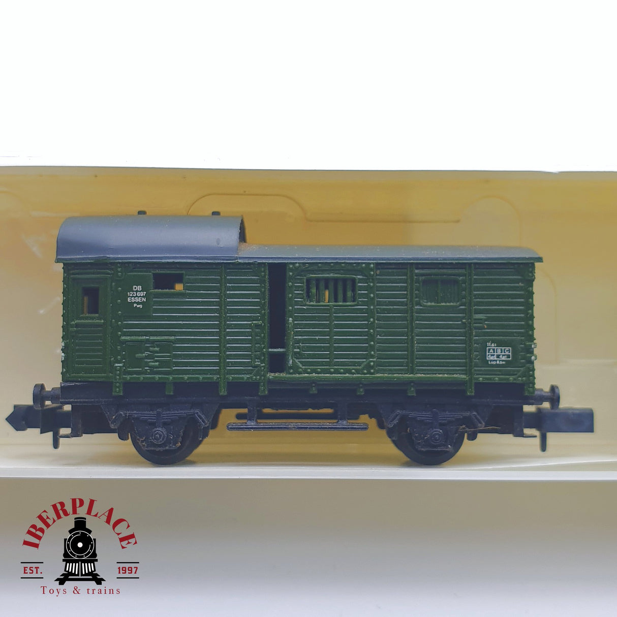 ♻️ 2 mano - Minitrix 13913K vagones mercancias DB N escala 1:160 TEN04