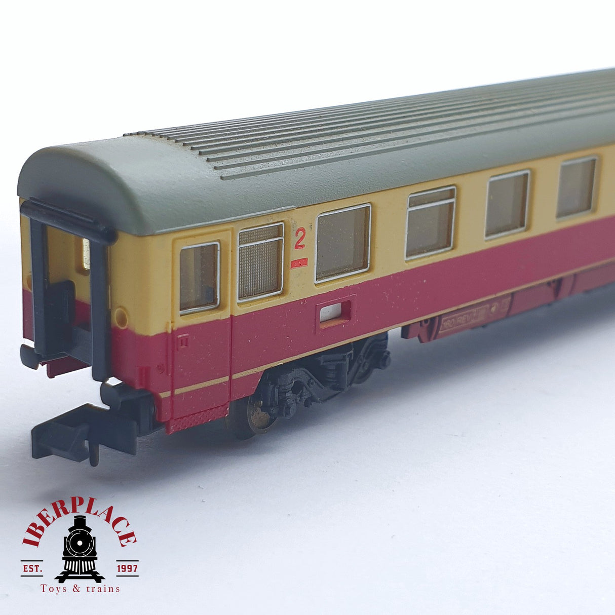 ♻️ 2 mano - Arnold 3811 vagón pasajeros DB clase 2 N escala 1:160 TEN04