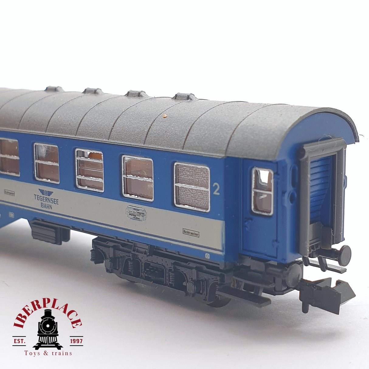 ♻️ 2 mano - Fleischmann 8129K vagón pasajeros Tegernsee Bahn N escala 1:160 TEN04