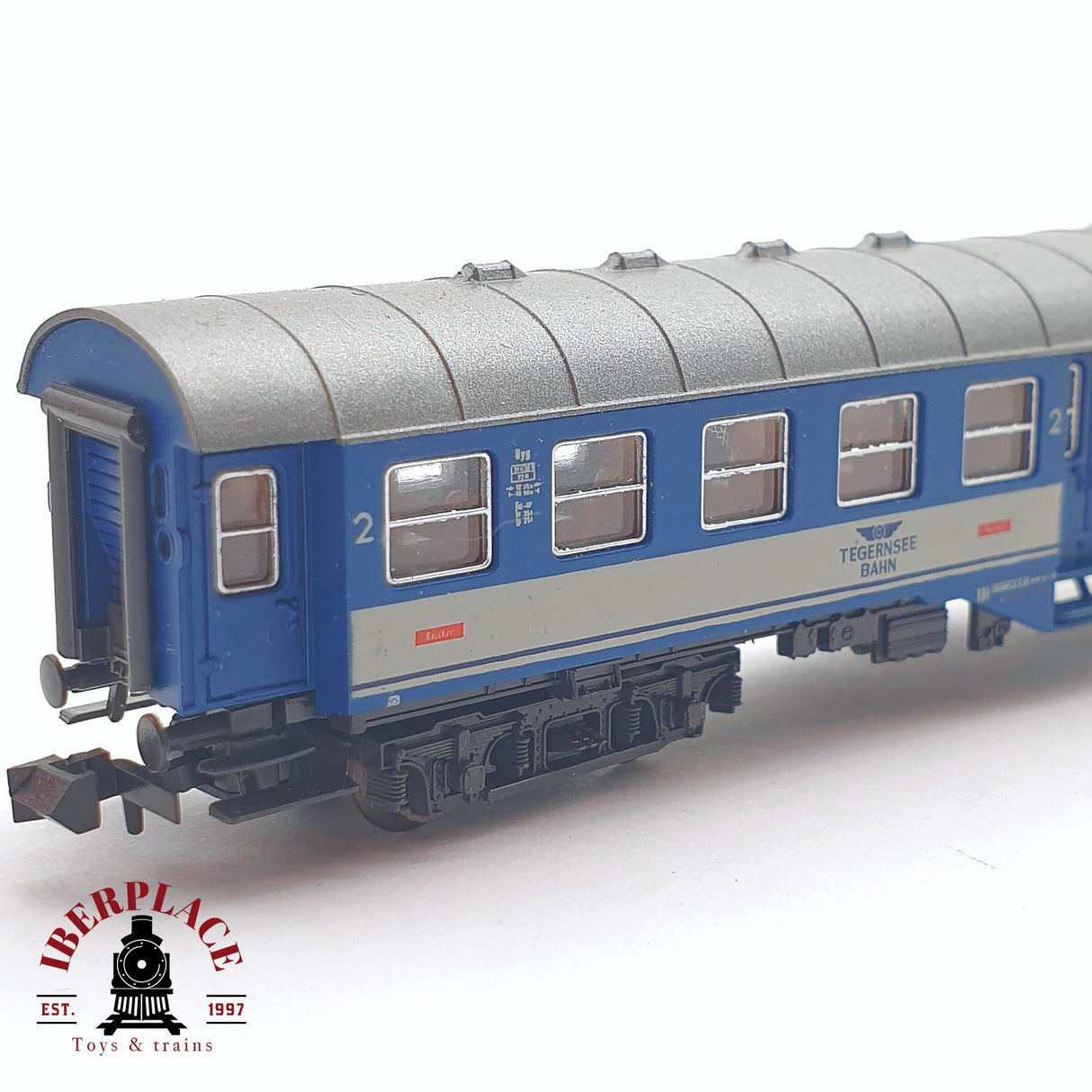 ♻️ 2 mano - Fleischmann 8129K vagón pasajeros Tegernsee Bahn N escala 1:160 TEN04
