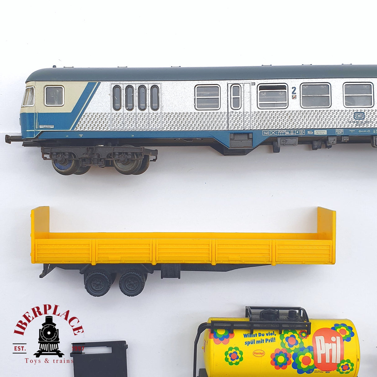 ♻️ 2 mano - Fleischmann Roco piezas de vagones para repuestos N escala 1:160 TEN04