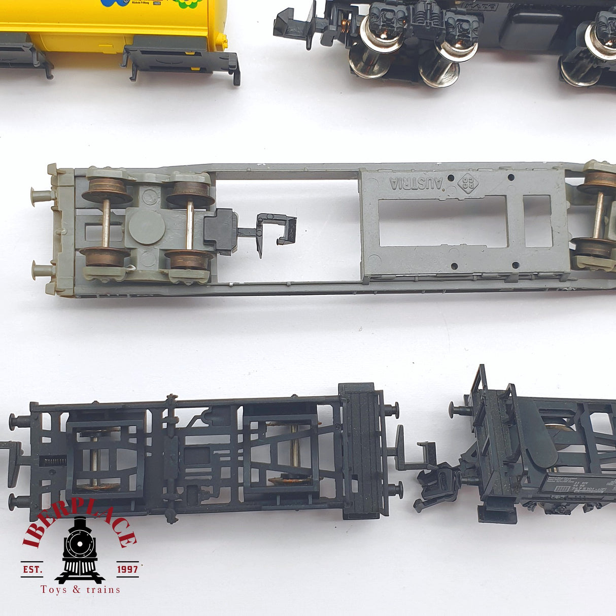 ♻️ 2 mano - Fleischmann Roco piezas de vagones para repuestos N escala 1:160 TEN04