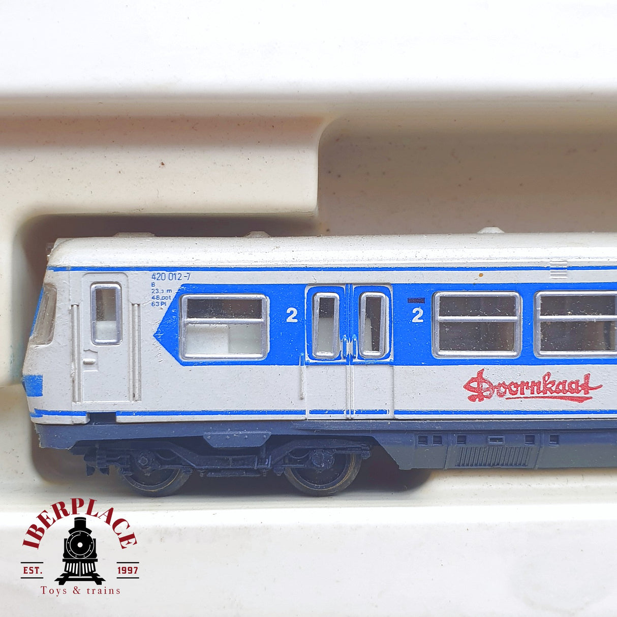♻️ 2 mano - Arnold 2940 Locomotora BR 420 con publicidad N escala 1:160 TEN04