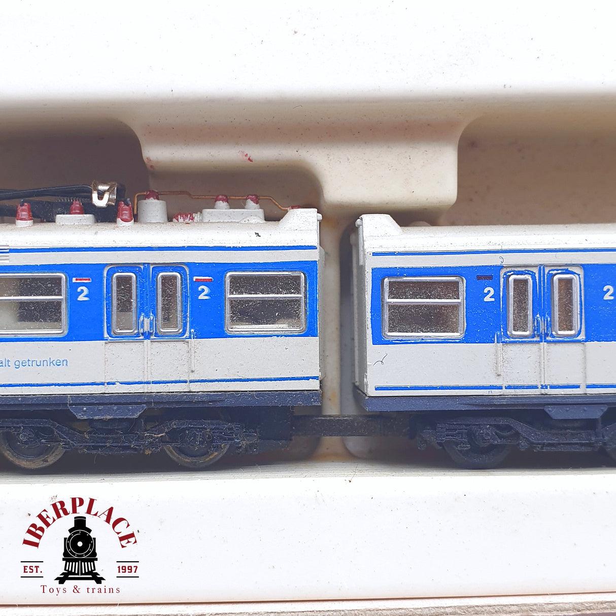 ♻️ 2 mano - Arnold 2940 Locomotora BR 420 con publicidad N escala 1:160 TEN04