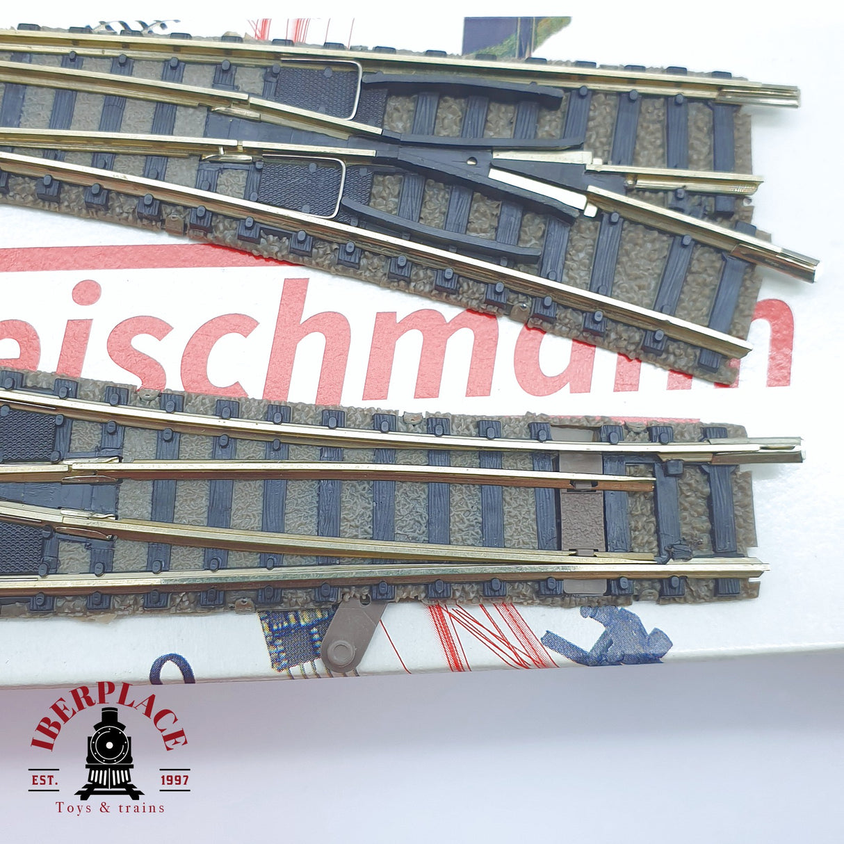 ♻️ 2 mano - Fleischmann lote vías curvas desvíos N escala 1:160 TEN04