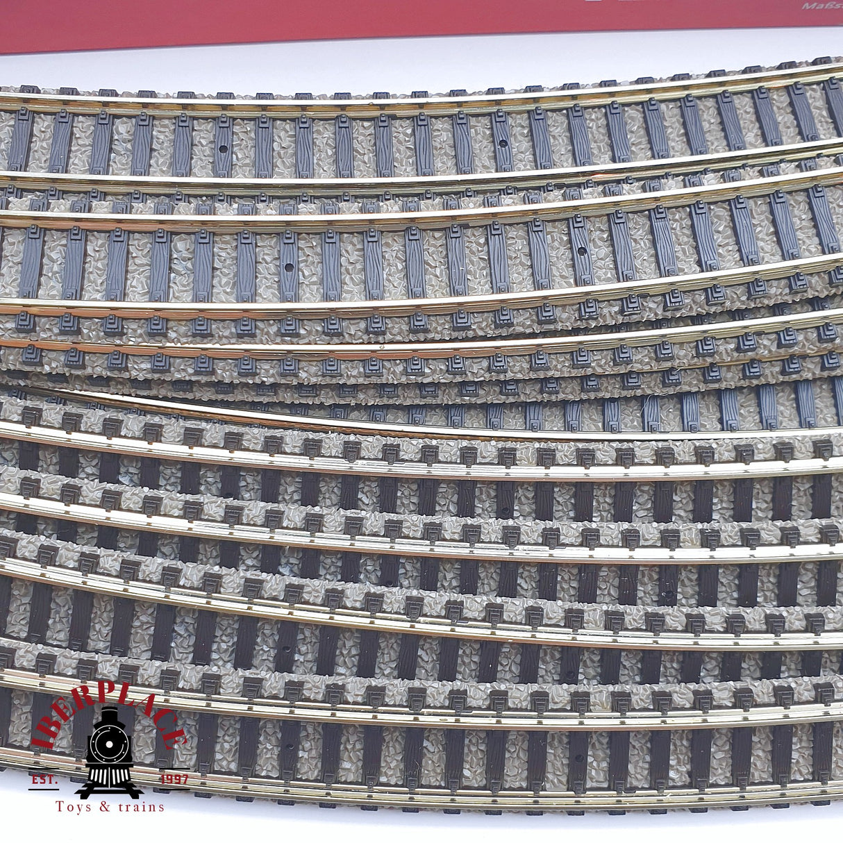 ♻️ 2 mano - Fleischmann lote vías curvas desvíos N escala 1:160 TEN04