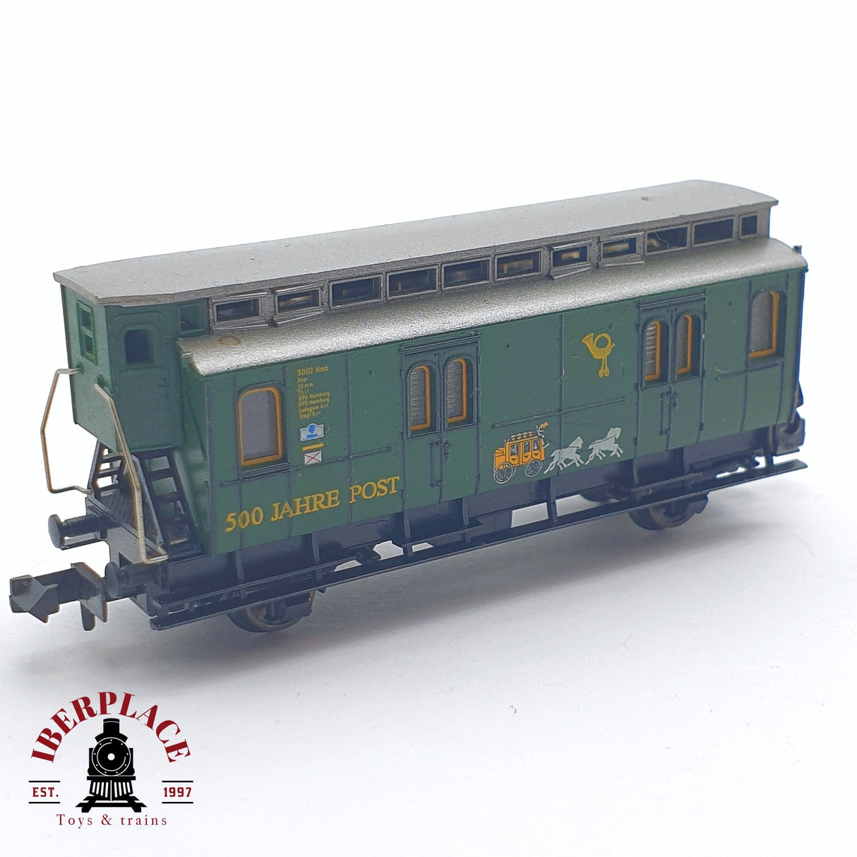 ♻️ 2 mano - Fleischmann vagon correos 500 jahre Post N escala 1:160 TEN04