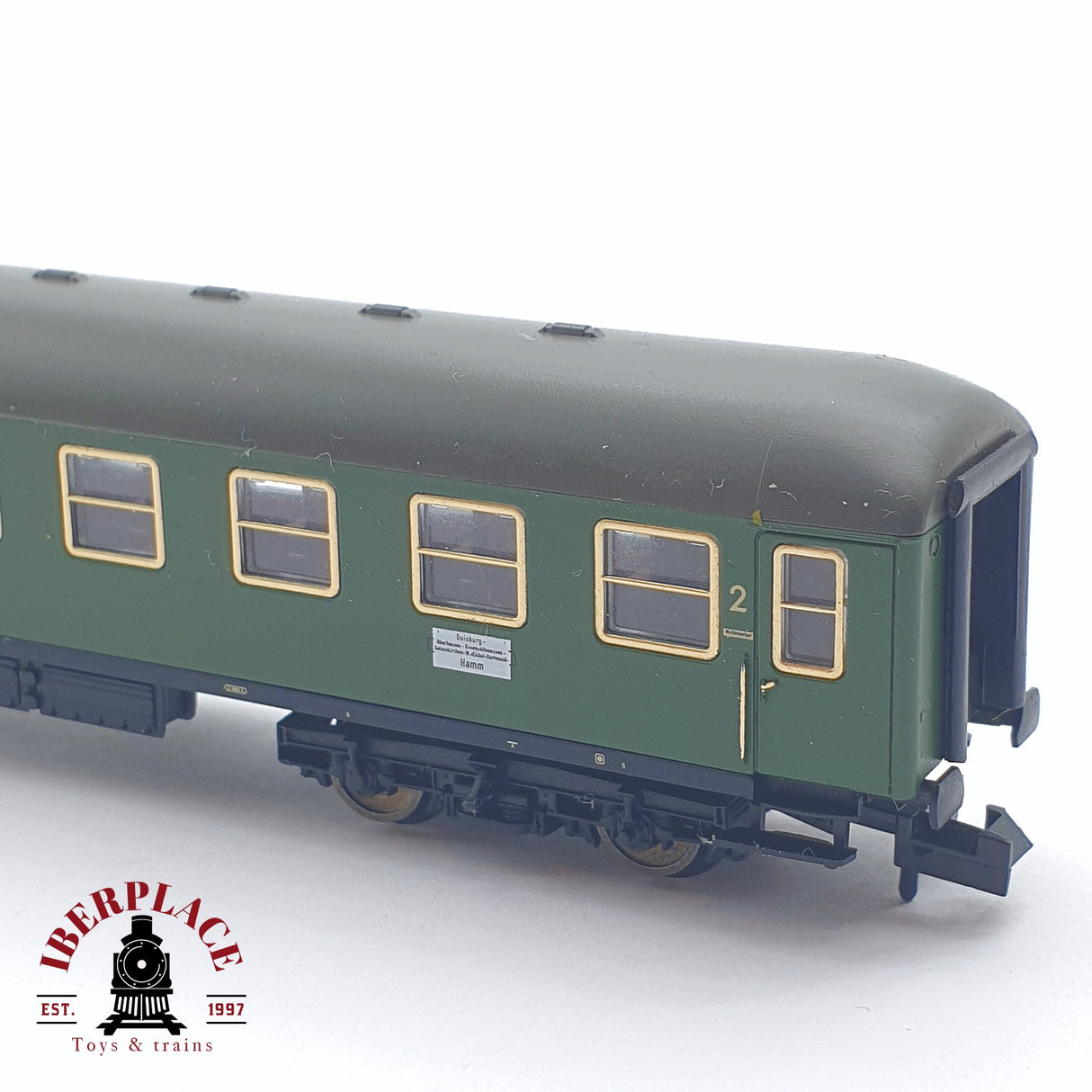 ♻️ 2 mano - Fleischmann vagón pasajeros DB clase 2 N escala 1:160 TEN04