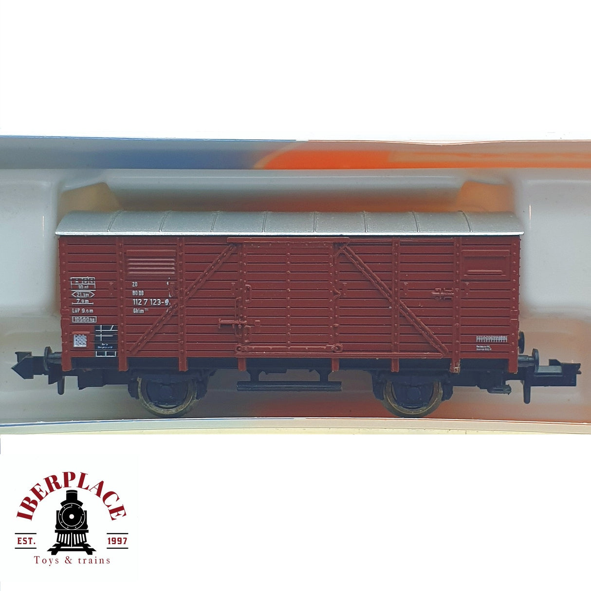 ♻️ 2 mano - Roco 25052 vagón cerrado DB N escala 1:160 TEN04