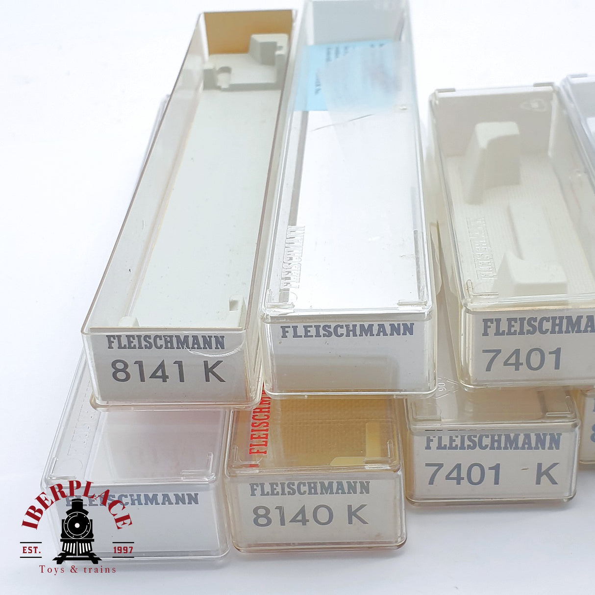 ♻️ 2 mano - Fleischmann 9x cajas vacías para vagones N escala 1:160 TEN04