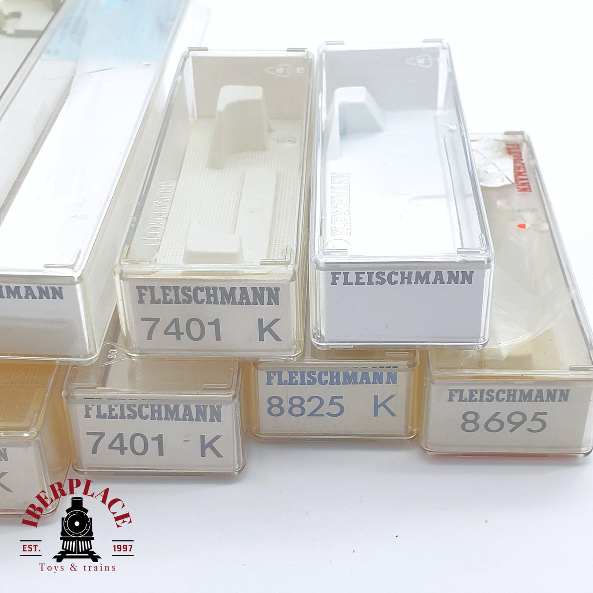 ♻️ 2 mano - Fleischmann 9x cajas vacías para vagones N escala 1:160 TEN04