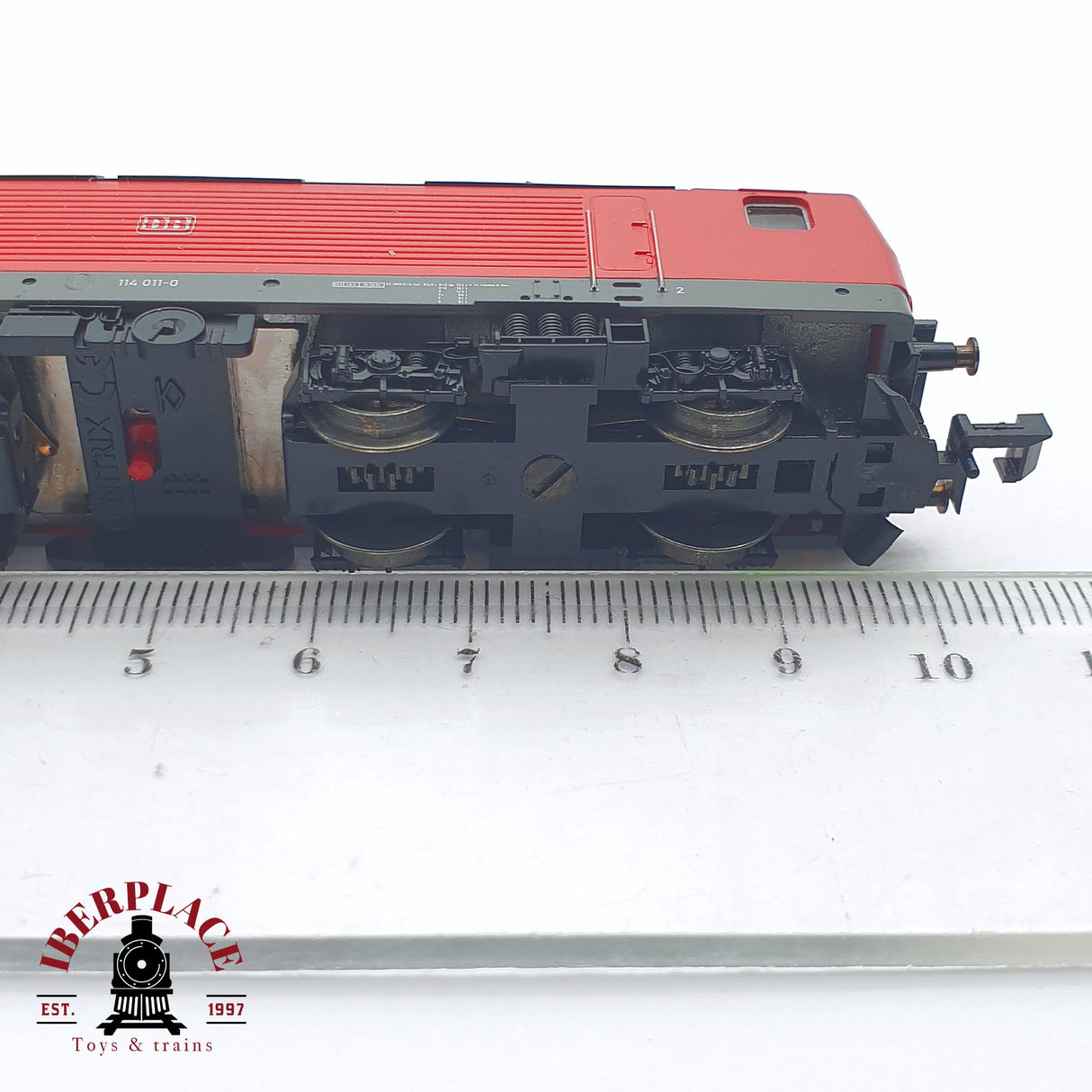 ♻️ 2 mano - Minitrix Locomotora BR 114 DB Roja N escala 1:160 TEN04