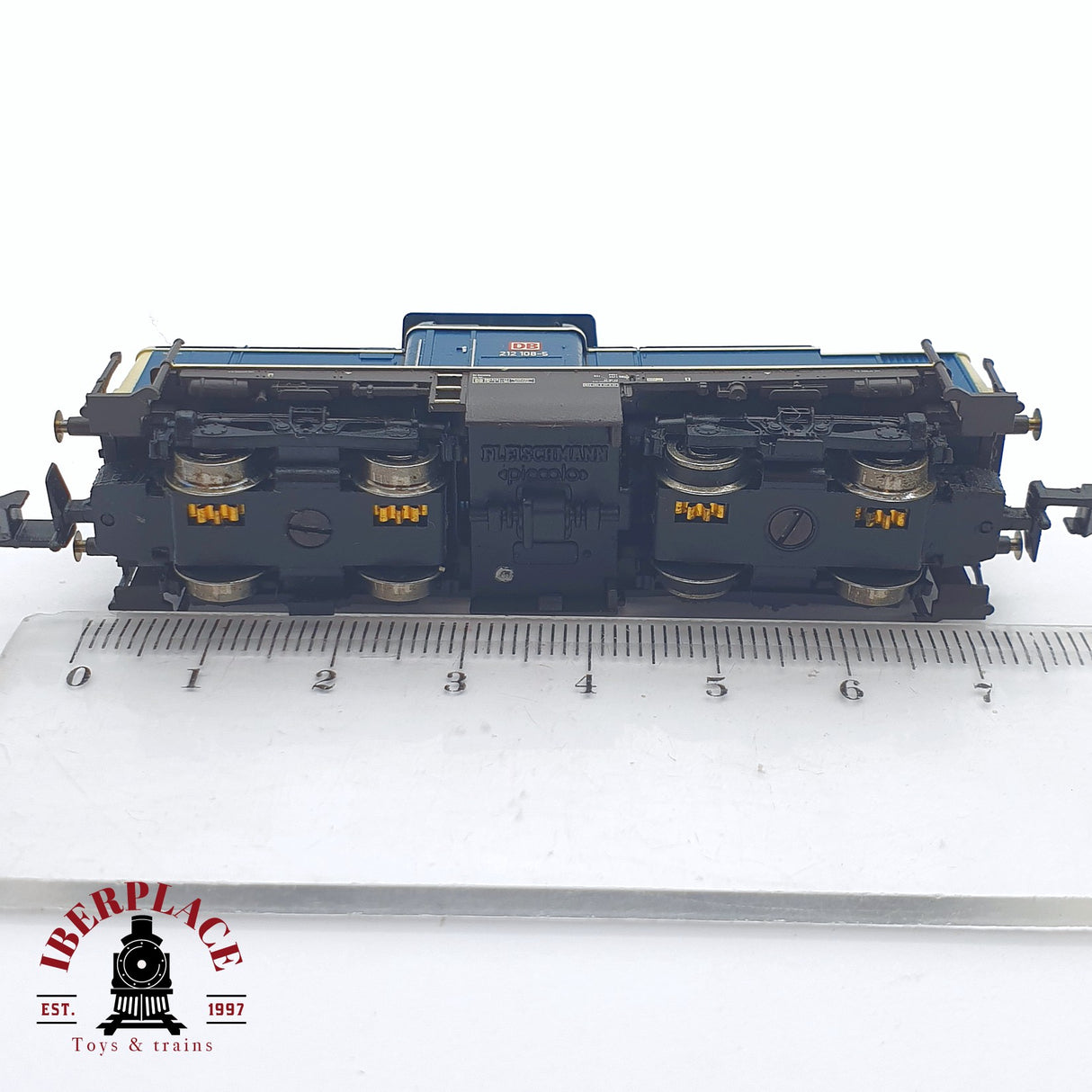♻️ 2 mano - Fleischmann Locomotora BR 212 DB azul N escala 1:160 TEN04