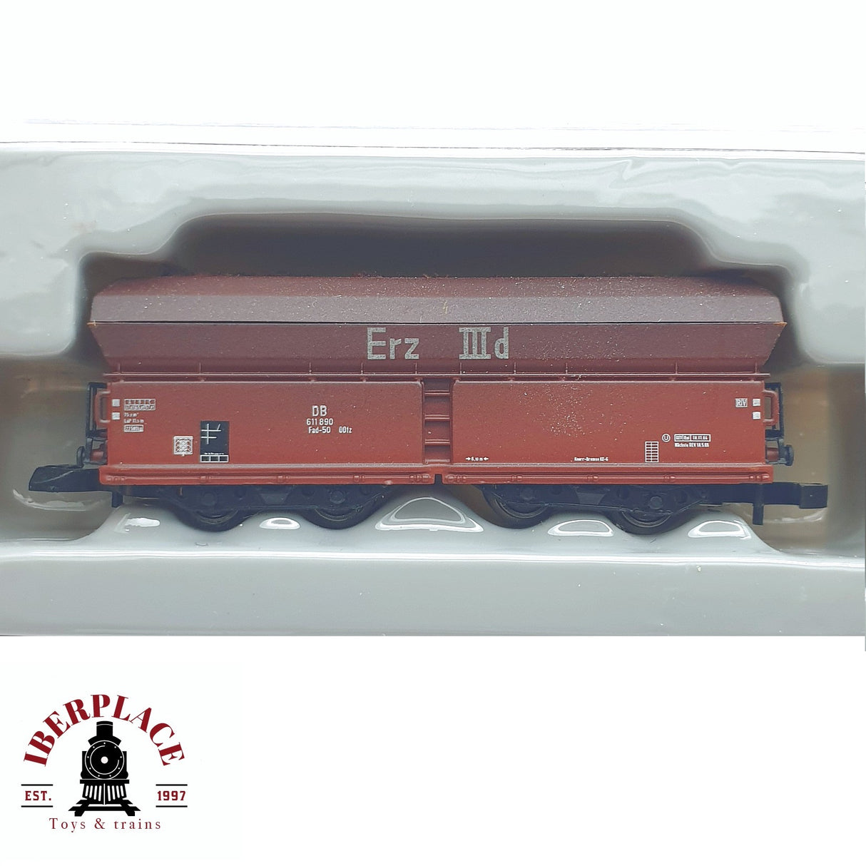♻️ 2 mano - Märklin 86306-3 vagón Langer Heinrich DB Z escala 1:220 TEN04