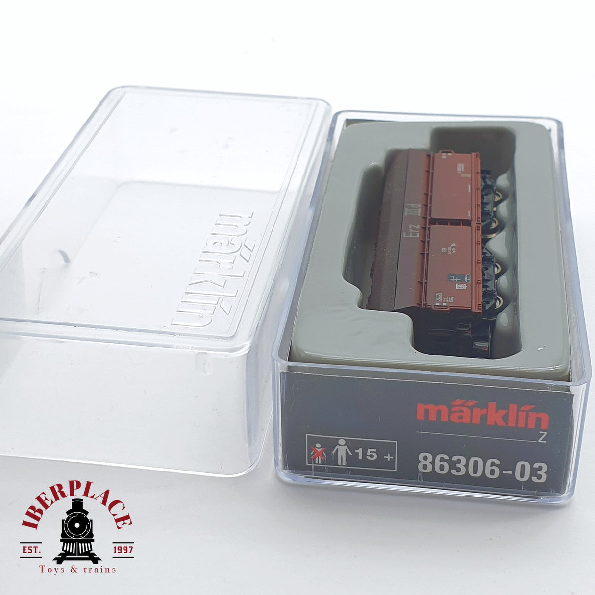 ♻️ 2 mano - Märklin 86306-3 vagón Langer Heinrich DB Z escala 1:220 TEN04