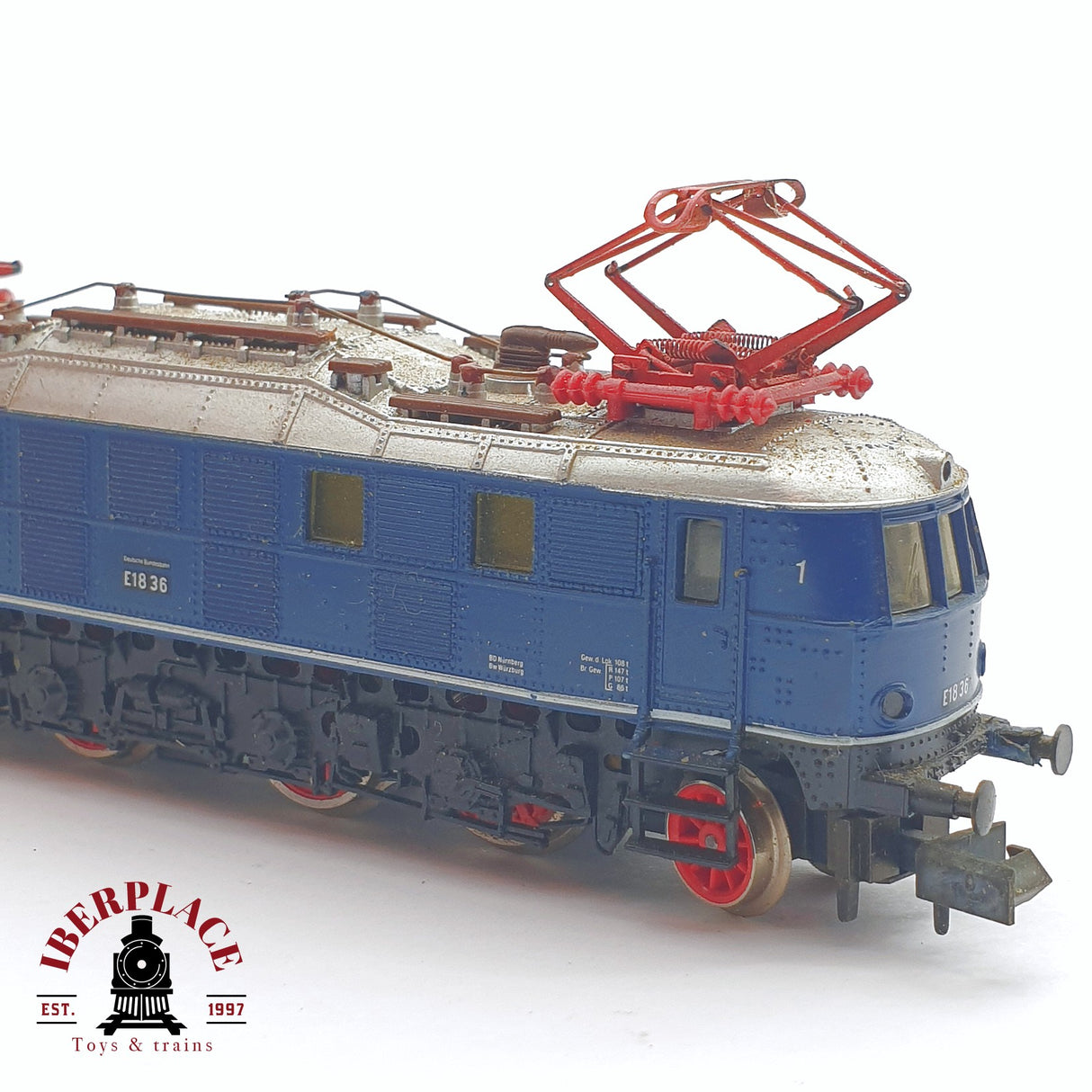 ♻️ 2 mano - Arnold 2447 Locomotora BR E18 36 DB N escala 1:160 TEN04