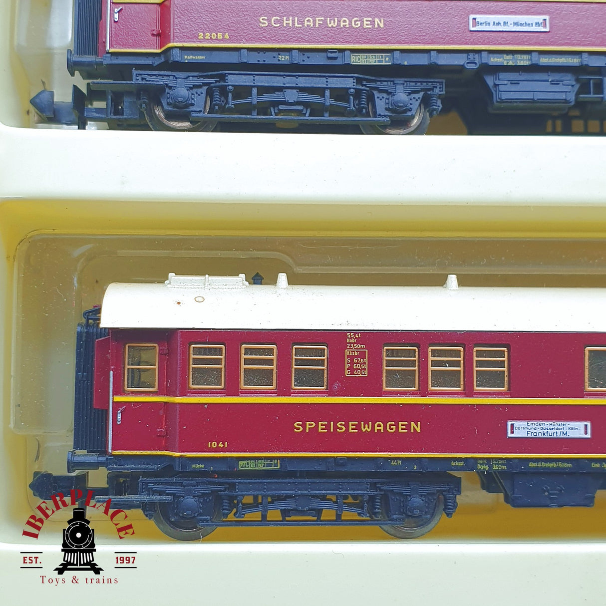 ♻️ 2 mano - Minitrix 11088 set Locomotora con vagones cama DRG N escala 1:160 TEN04