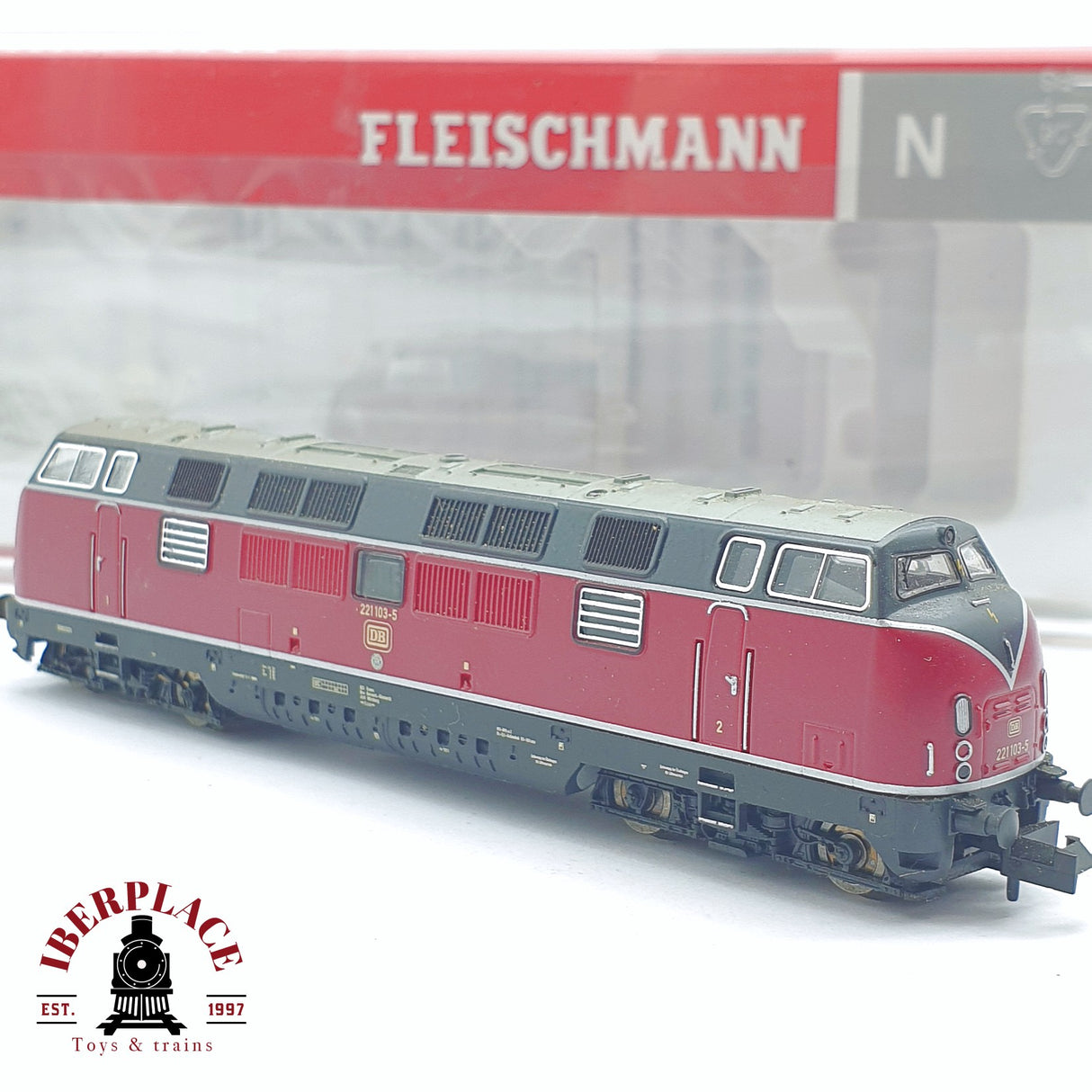 ♻️ 2 mano - Fleischmann 725009 Locomotora BR 221 DB N escala 1:160 TEN04