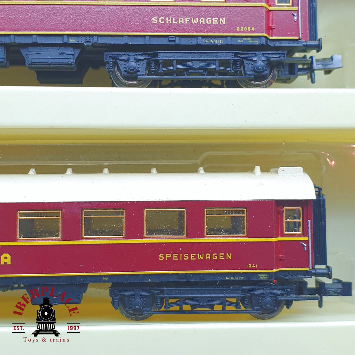 ♻️ 2 mano - Minitrix 11088 set Locomotora con vagones cama DRG N escala 1:160 TEN04