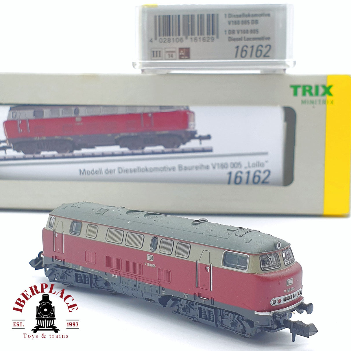 ♻️ 2 mano - Minitrix 16162 Locomotora BR V160 DB N escala 1:160 TEN04