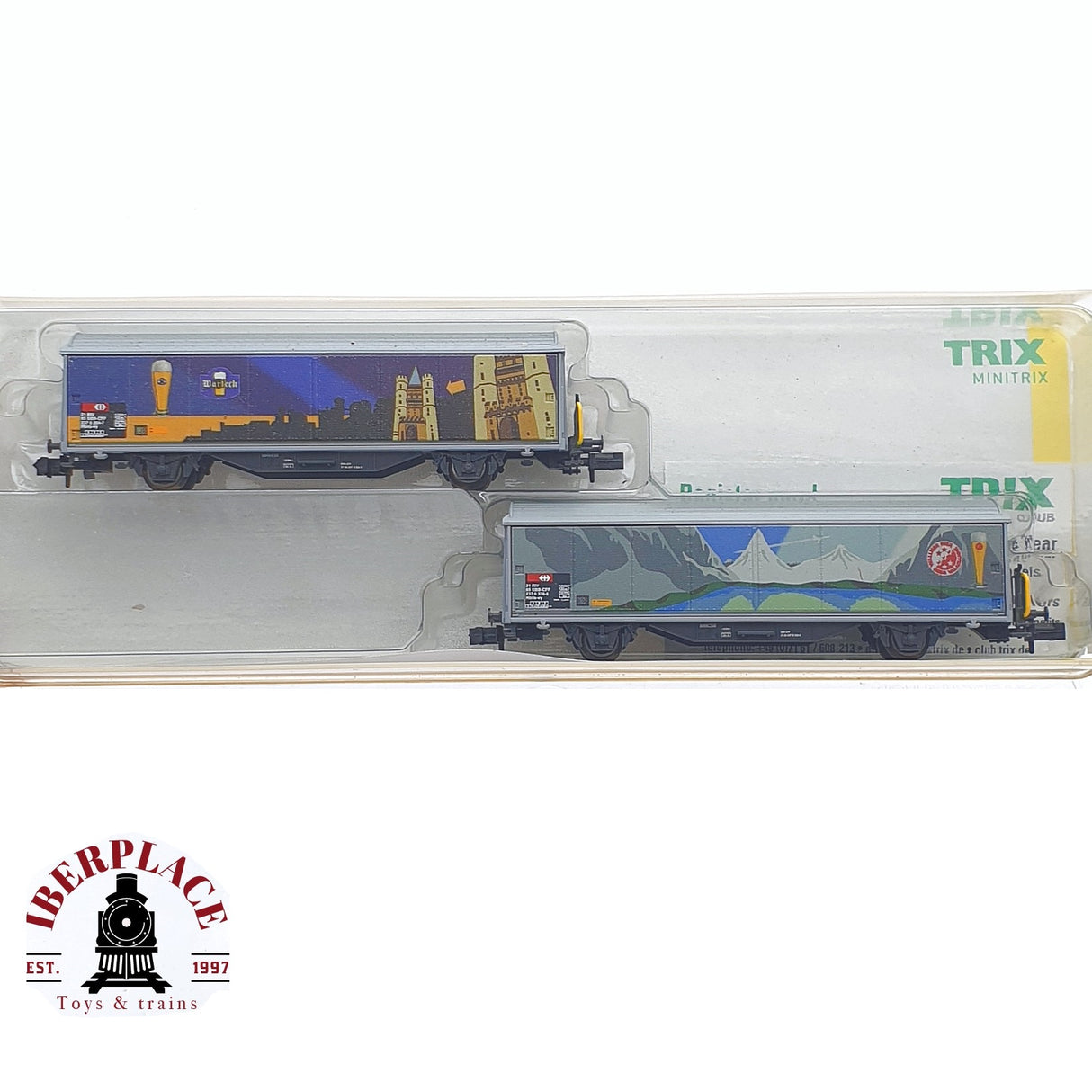 ♻️ 2 mano - Minitrix 15610 set mercancias Hbils SBB N escala 1:160 TEN04