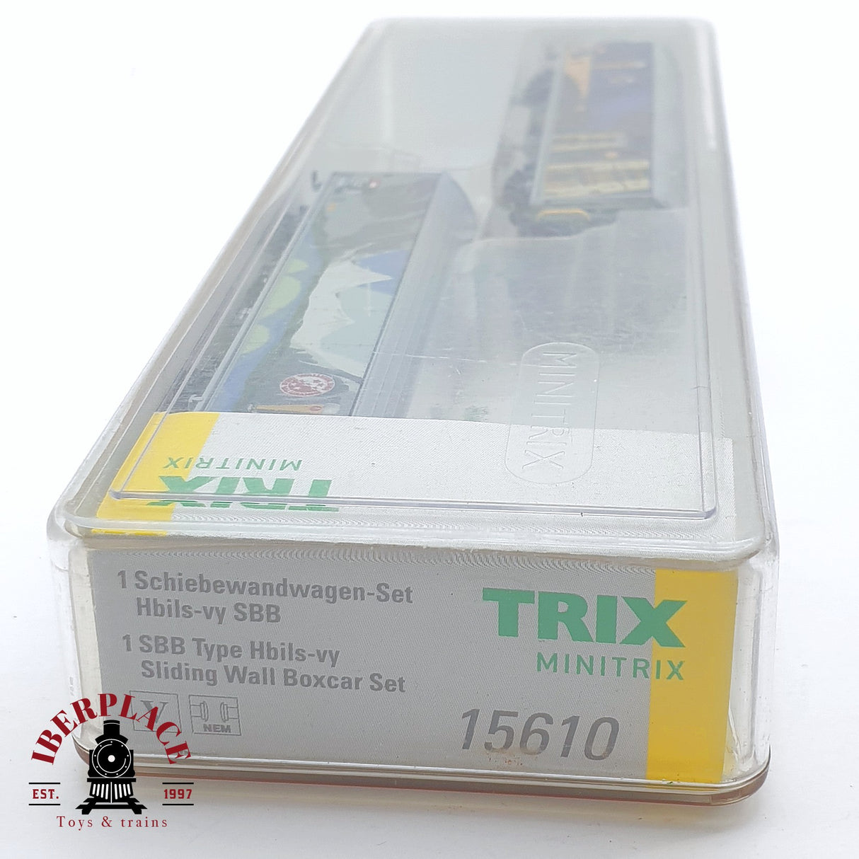 ♻️ 2 mano - Minitrix 15610 set mercancias Hbils SBB N escala 1:160 TEN04