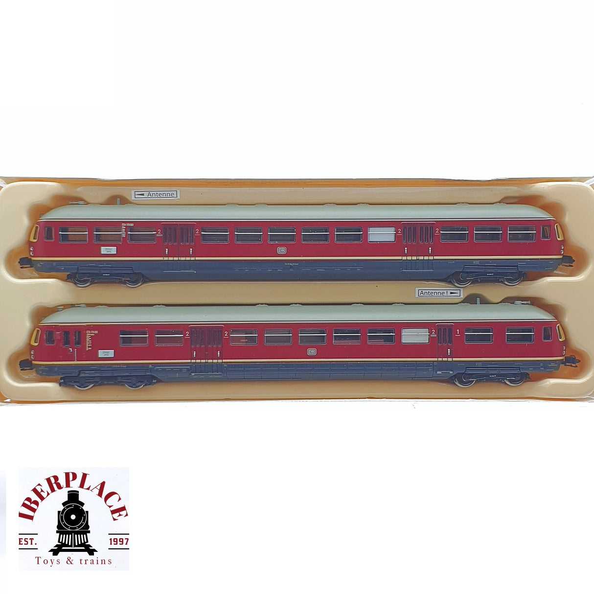 ♻️ 2 mano - Hobby Train H2690 Vagón motor y vagón piloto DB N escala 1:160 TEN04