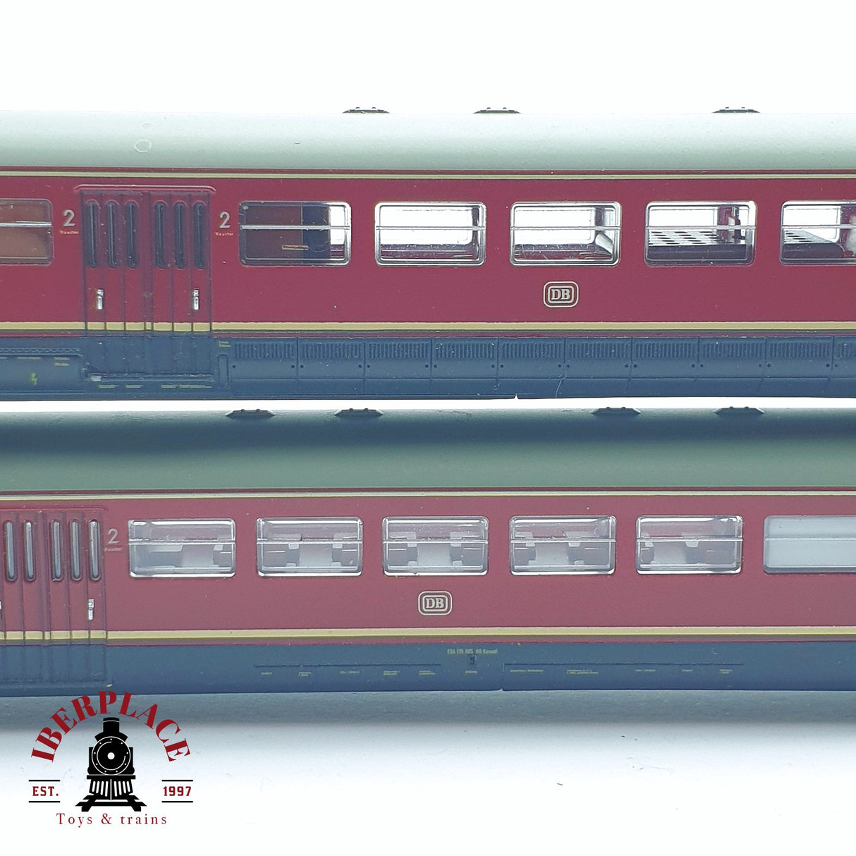 ♻️ 2 mano - Hobby Train H2690 Vagón motor y vagón piloto DB N escala 1:160 TEN04