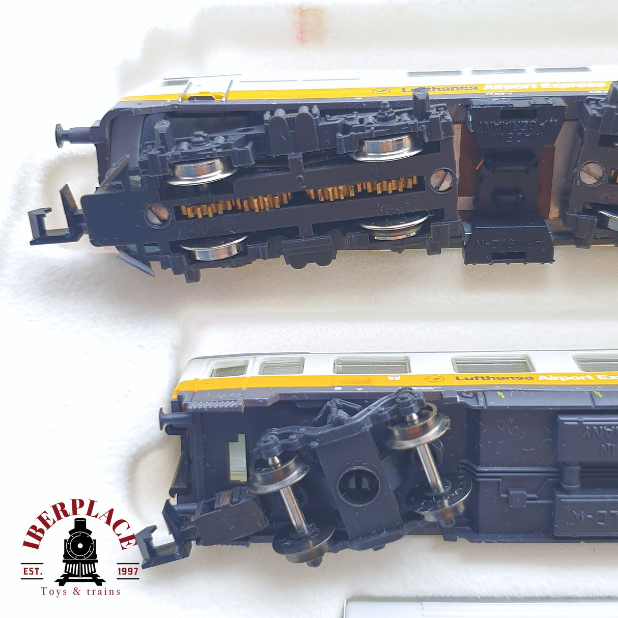 ♻️ 2 mano - Arnold 0180 set Locomotora Lufthansa Airport Express N escala 1:160 TEN04