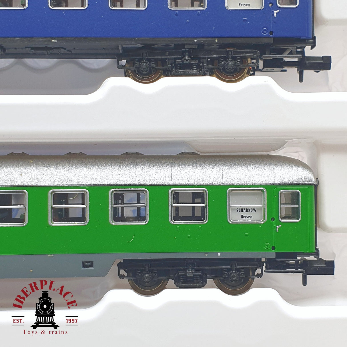 ♻️ 2 mano - Roco 2x 24012 24013 set pasajeros Scharnow Reisen DB N escala 1:160 TEN04