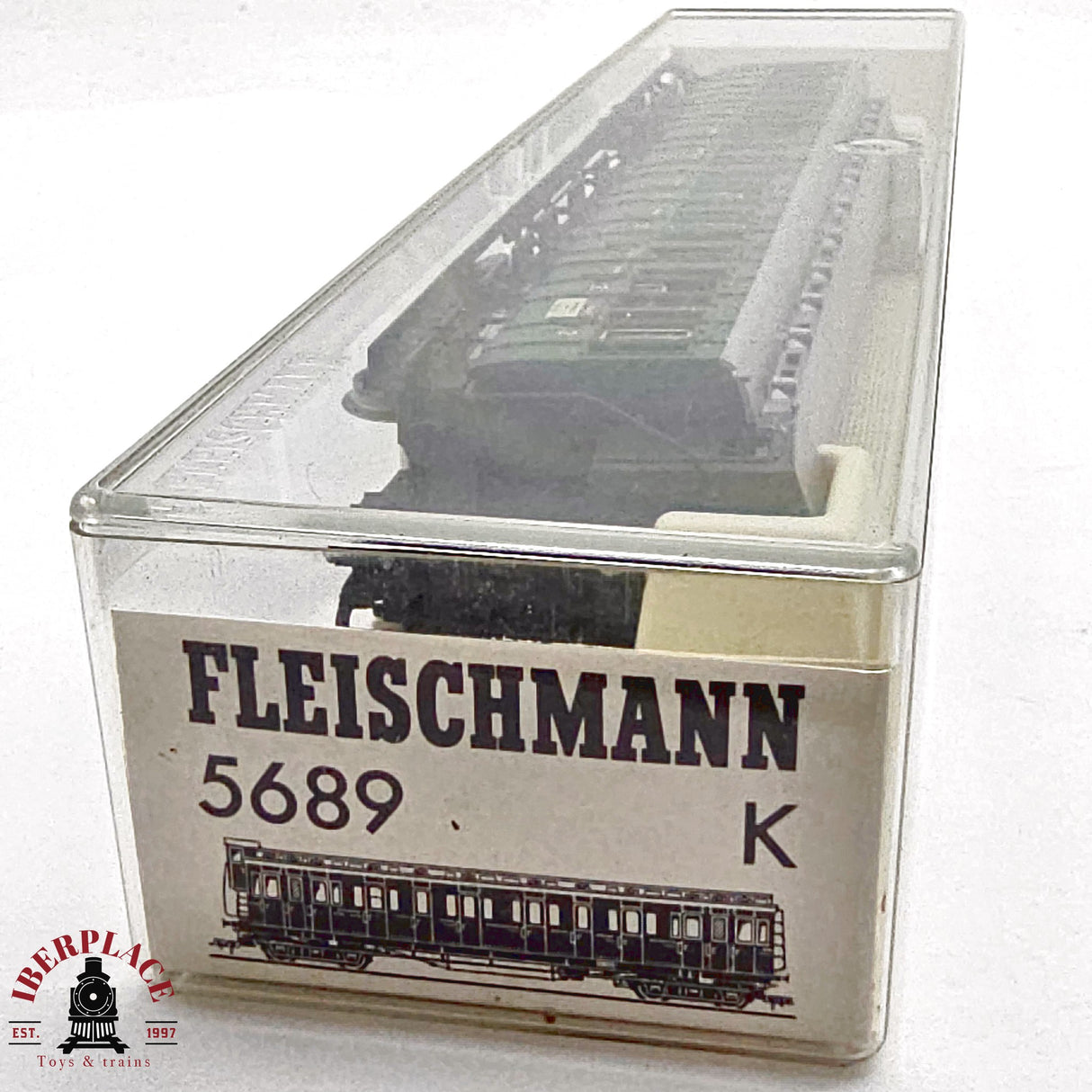 ♻️ 2da mano - DC Fleischmann 5689K vagón pasajeros clase 2 DB H0 escala 1:87 E13