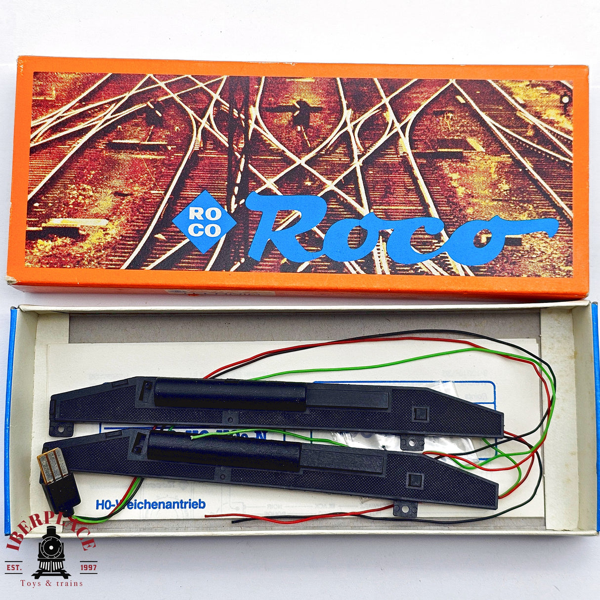 ♻️ 2da mano - Roco 10011 2x Motores eléctricos para desvió H0 escala 1:87 E13
