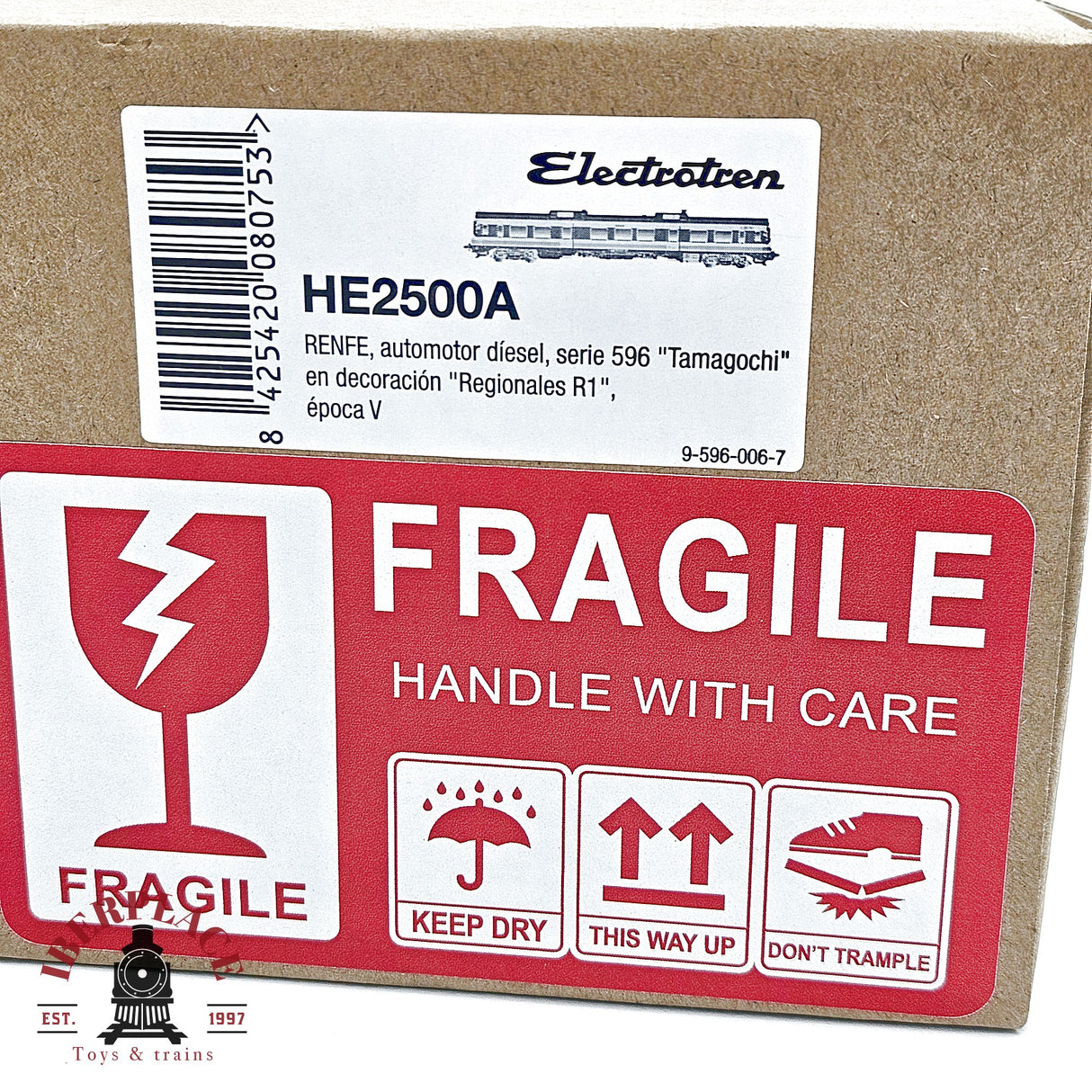 Electrotren HE2500A – Automotor Diésel RENFE 596 "Regionales R1" - H0 escala 1:87 DC/CC