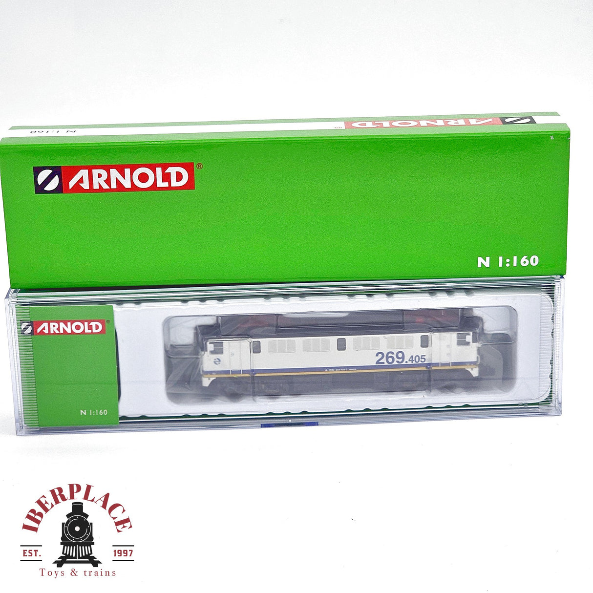 Arnold HN2592 Locomotora Eléctrica RENFE 269.400 "Talgo 200" – analogica - Amarilla – Ép. V - 1:160 escala N