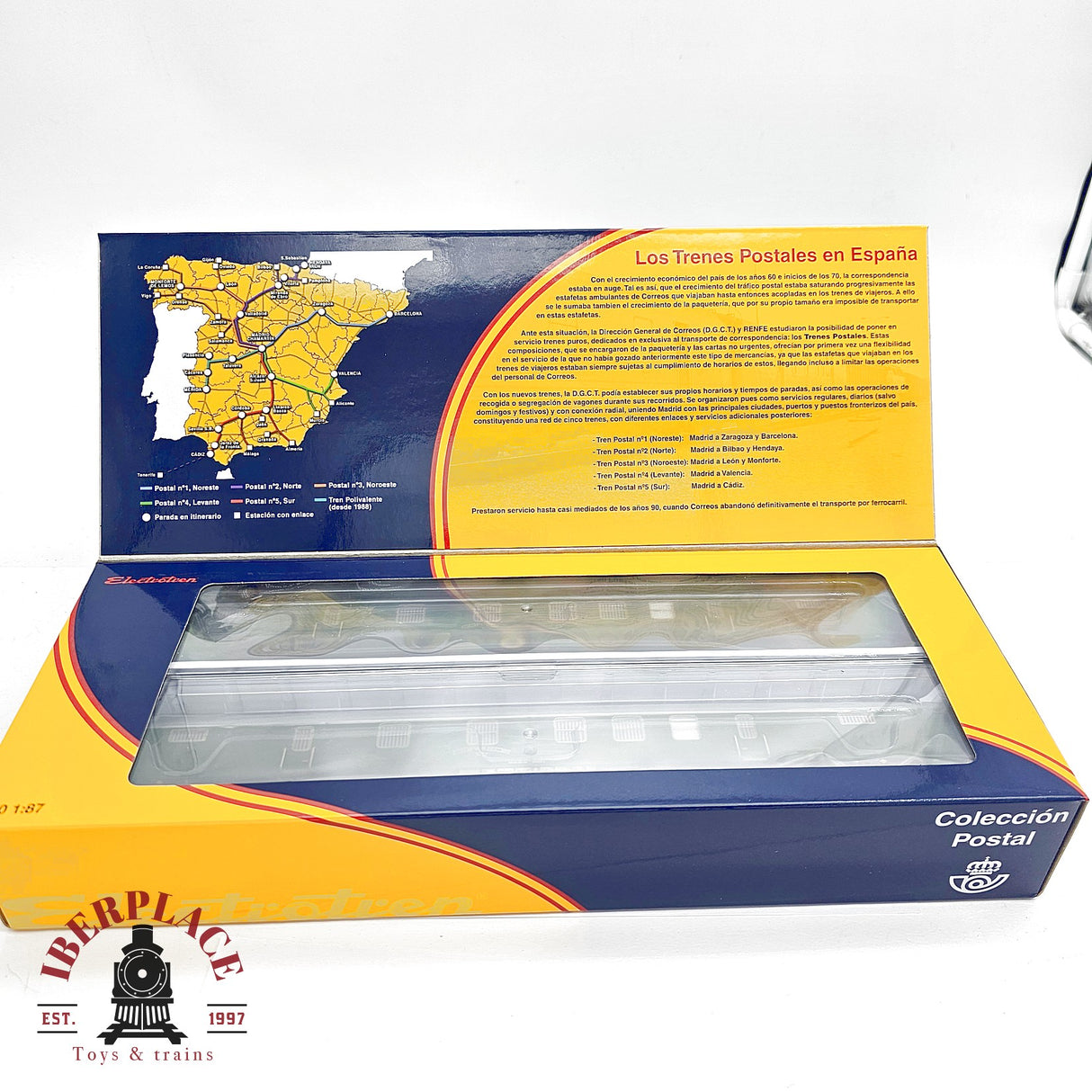 Electrotren HE4013 – Set 2 Furgones Postales RENFE DGDC 3000 Verde Oliva - 1:87 H0 escala DC/CC